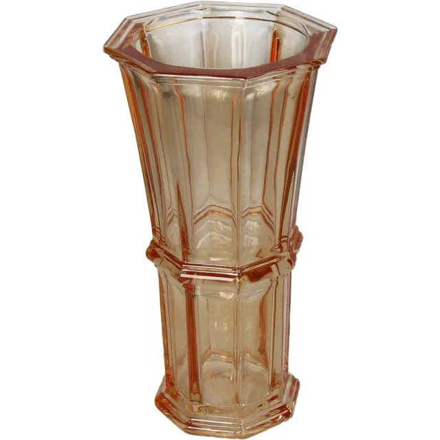 HD Collection Vaas Glas Oranje 12,5x12,5x23cm Orange