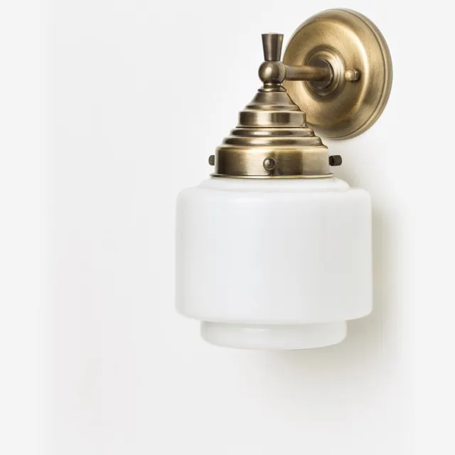 Coloured by Art Wandlamp Getrapte Cilinder Small Royal Brons - Art Deco Trade