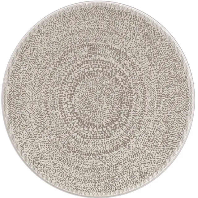 AFK Living Rond binnen buiten tapijt etnische stijl TRIBAL beige