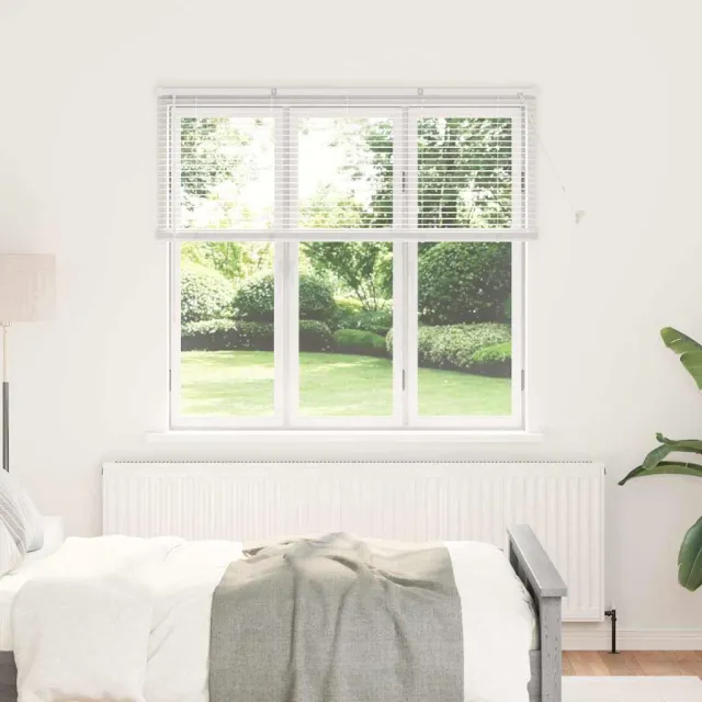 vidaXL Venetiaanse jaloezie Wit 130 x 145 cm 25 mm Aluminium
