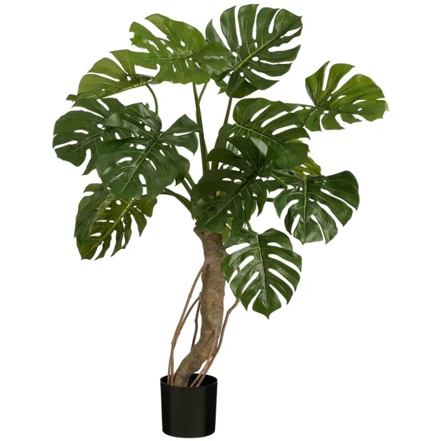 Mica Decorations Monstera Kunstplant - H135 x Ø100 cm - Groen
