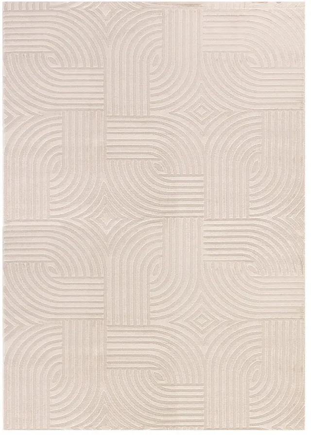 Dutch XXL Scandinavisch Vloerkleed | Tapijt | Sahara | Bogen | Beige | 140x200 cm