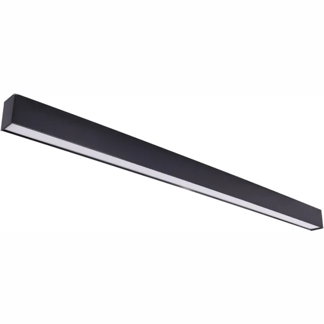 STRÜHM DAN Plafondlamp - LED Batten - LED Armatuur - Aanpasbare kleur CCT - 36W - 5430 Lumen -Keuken / Woonkamer / Bureau - Zwart - 1200mm