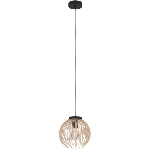 EGLO Venezuela-A Hanglamp - E27 - ؠ23.5 cm - Zandkleur Zwart;Zand;