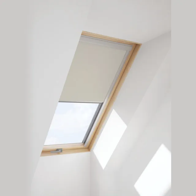 Contrio Verduisterende rolgordijn DAKEA / DAKSTRA dakraam 55x78 C2A - Beige