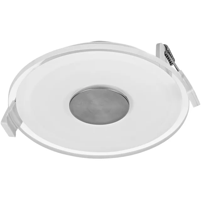 Osram LED Spot Inbouwspot Acryl Mat 6W 827 Wit, Plafondspot 210lm warm wit 2700K, Modern Design 120mm, IP20