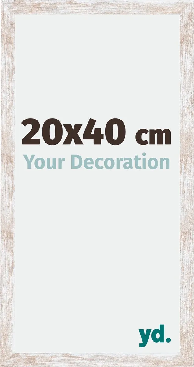 yd. Your Decoration - Fotolijst 20x40 cm - MDF - White Wash - Catania