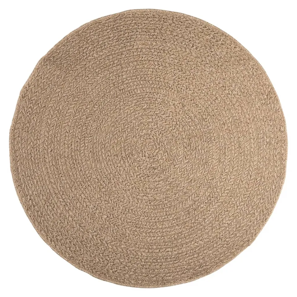vidaXL Vloerkleed ZIZUR binnen en buiten 160 cm jute look Bruin