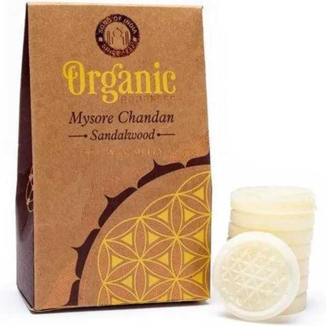 Phoenix Organic Goodness Chandan Sandelhout Wax Melts / Smeltkaarsjes (40 gram) Meerkleurig