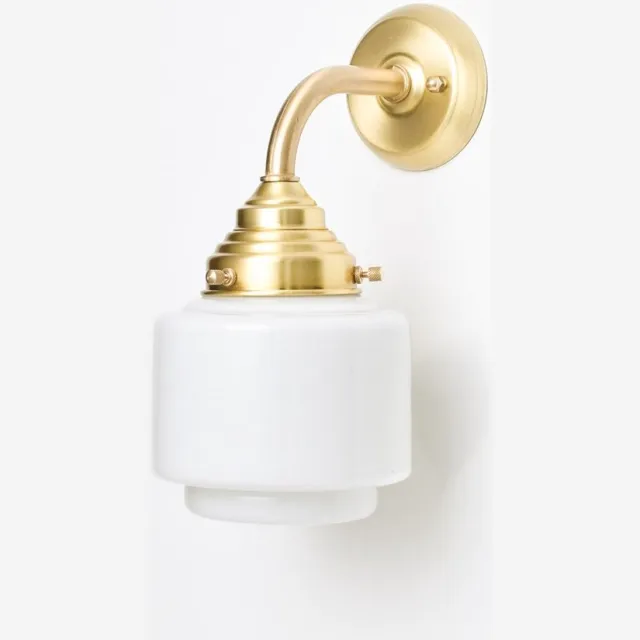 Coloured by Art Wandlamp Getrapte Cilinder Small Curve Messing - Art Deco Trade