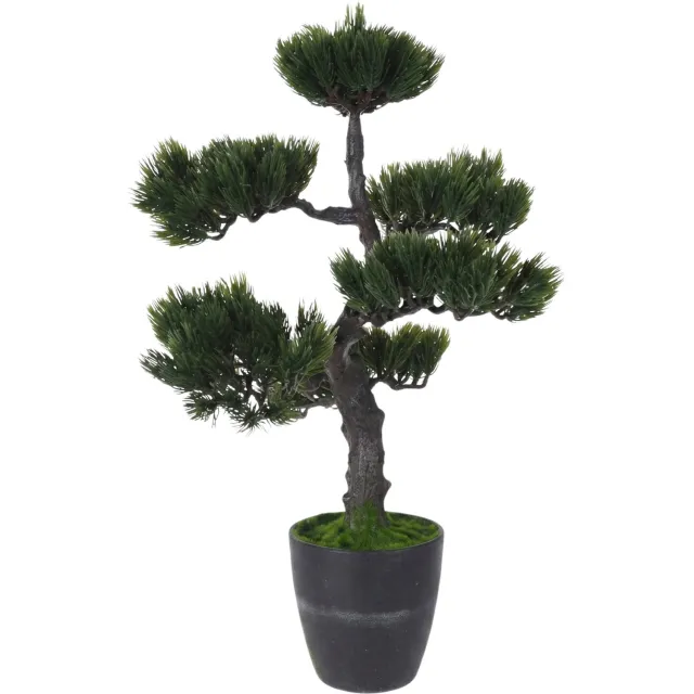 Botanical Decoration Kunstmatige Bonsai-boom in pot, 32 x 32 x 50 cm groen