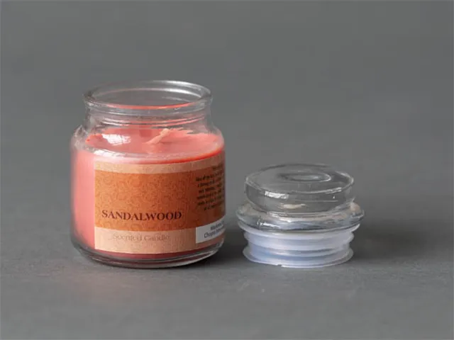L28 Geurkaars sandalwood set van 6 oranje