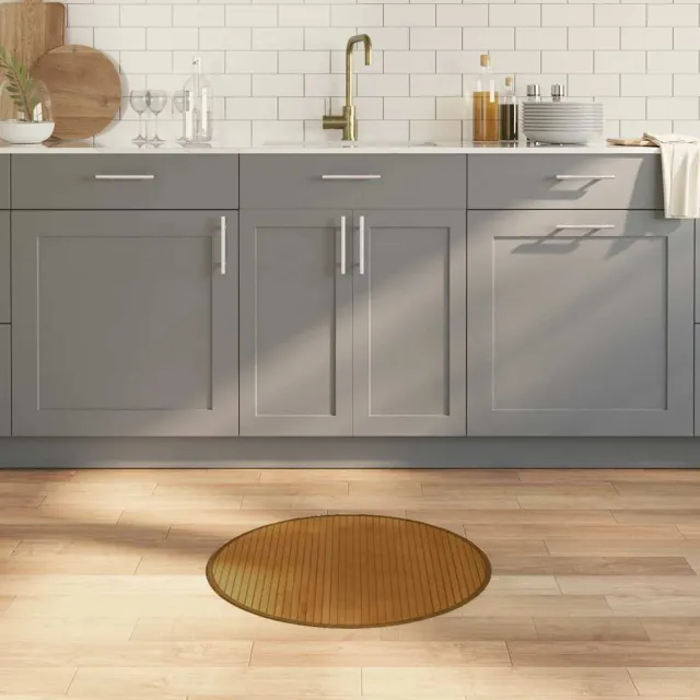 vidaXL Vloerkleed rond 60 cm bamboe bruin, foto 2