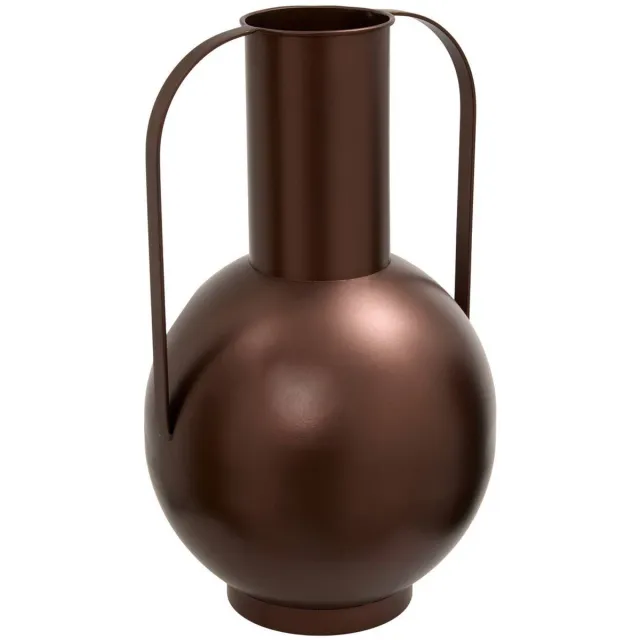 Atmosphera Créateur d'intérieur® Metalen vaas Barrel, hoogte 42,5 cm, chocoladebruin Chocolat