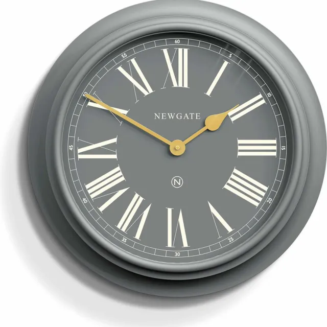 Newgate Chocolate Shop wandklok grijs 50cm