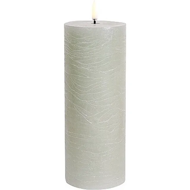 Uyuni Lighting - LED-kaars - Dusty Green - 7,8 cm x 20,3 cm Groen