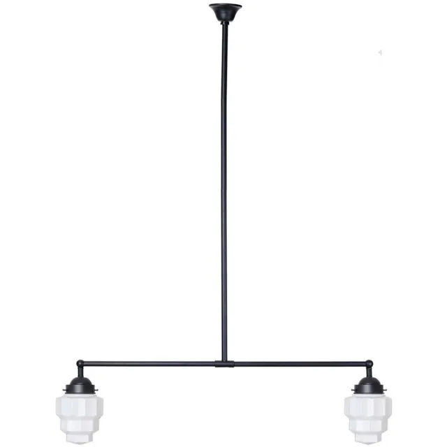 Coloured by Art Moonlight T-lamp 2 lichts Empire - Art Deco Trade Zwart
