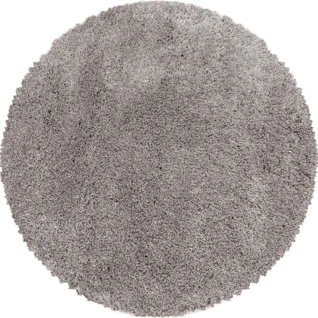 Ayyildiz Ayyıldız FLUFFY Ronde Beige Shaggy Modern Vloerkleed - 120 X 120 CM - Polypropyleen - Jute