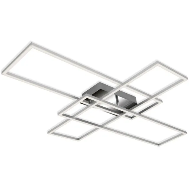 B.K.Licht BRILONER LED Plafondlamp 3504-018 stepdim warmwit aluminium-chroom
