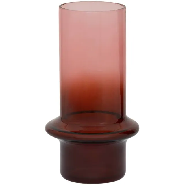 Urban Nature Culture glazen vaas Rayo 17 cm - rood