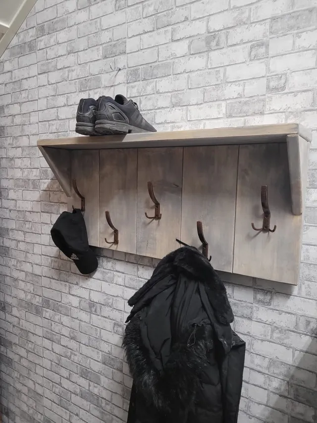 kapstok steigerhout steigerhout kapstok grijs
