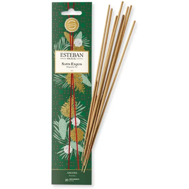 Esteban Kerst Sapin Exquis - Exquisite Fir Bamboo Sticks - Wierook Groen