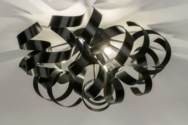Lumidora Plafondlamp 73337 - Plafonniere - ATOMA - 3 Lichts - G9 - Zwart - Metaal - ⌀ 45 cm