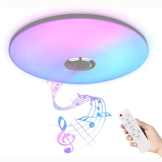 Aufun LED Plafondlamp 72W – Dimbaar – Bluetooth – Sterrenhemel voor meerdere kamers Wit