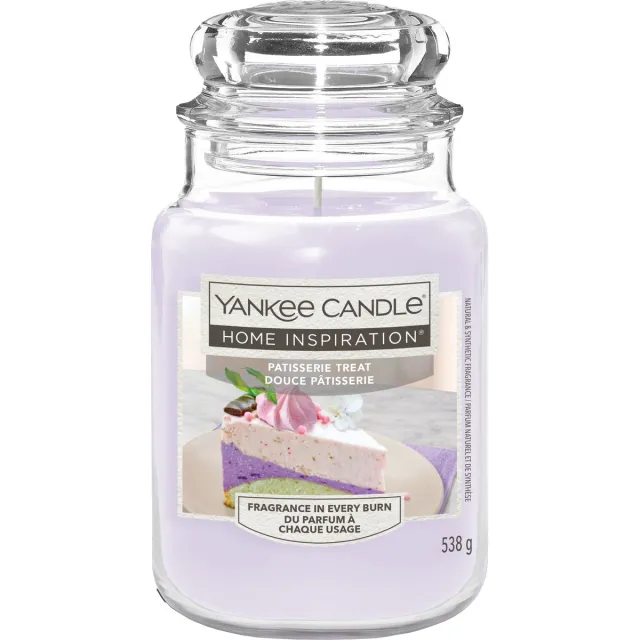 Yankee Candle Home Inspiration - Patisserie Treat Large Jar - tot 150 branduren Paars