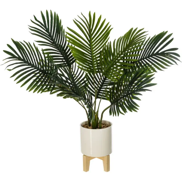 Atmosphera Créateur d'intérieur® Kunstplant, palmboom in pot op standaard, 72 cm Vert