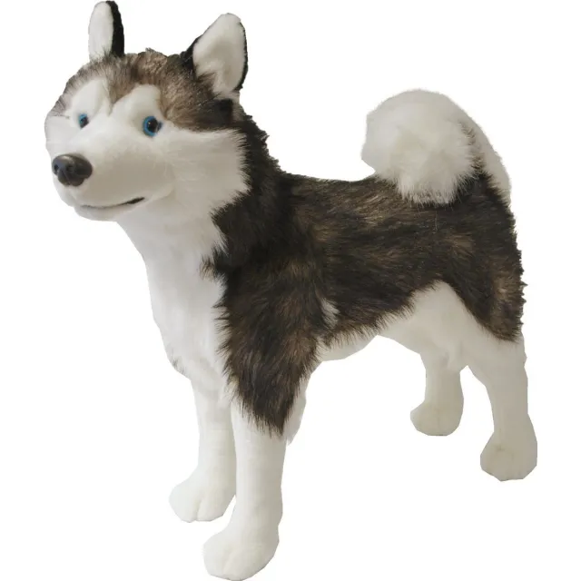 Gebr. De Boon Boony Natural Decoration pluche husky 53 cm staand Boony-Natural-De... natuurlijk