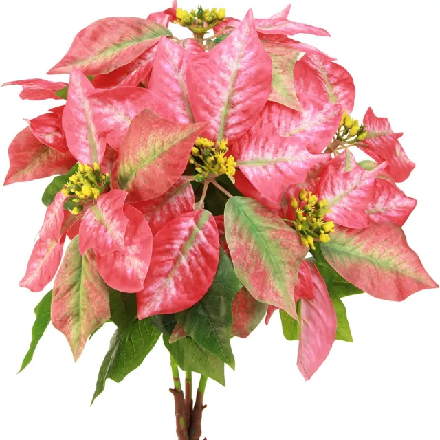 Viana Kerstster rood roze kunstkerstster L53cm