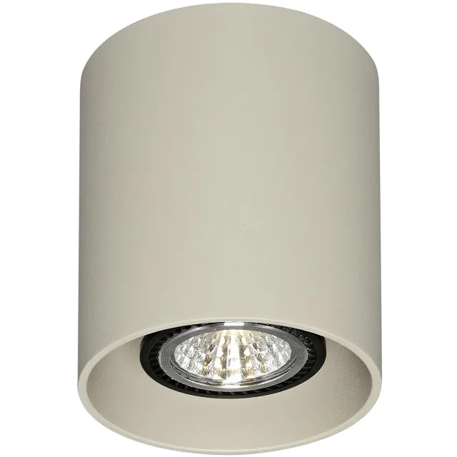 Fantasia Babar plafondlamp: rond model in beige, onderdeel van de Fantasia Deco-collectie voor aan het plafond.