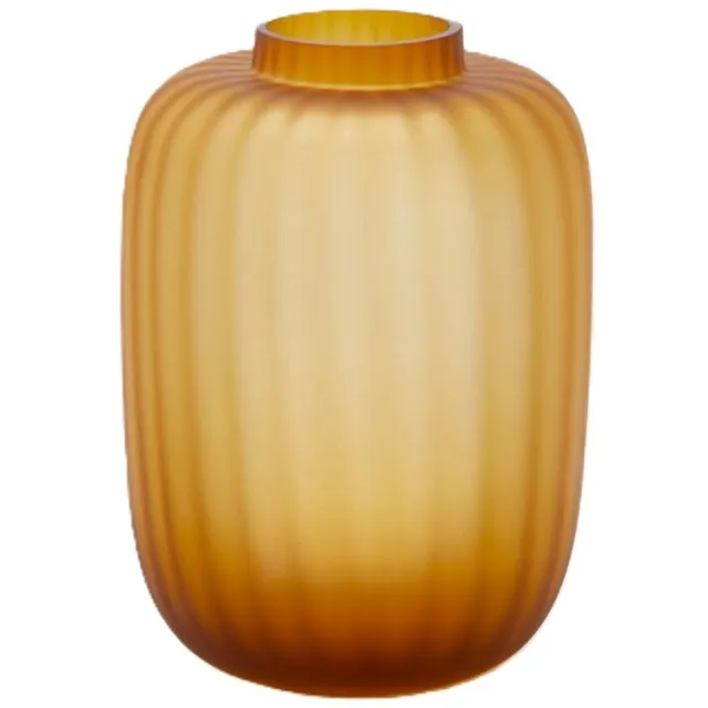EDG - Enzo De Gasperi EDG - Vaas- Glas - geel - D20,5 x H29 cm - Opening 7,5 cm