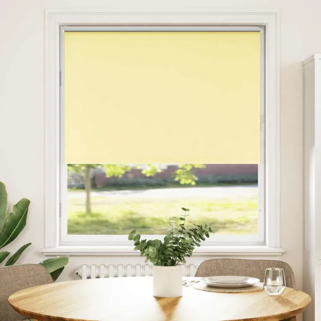 vidaXL Rolgordijn 90x150 cm stofbreedte 85,7 cm verduisterend geel