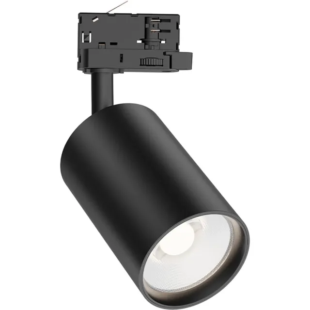 Qualu LED Railspot - Track Spot - Kingtron Sonly - 3-Fase - 30W 2960lm 38D - Warm Wit 3000K - Zwart