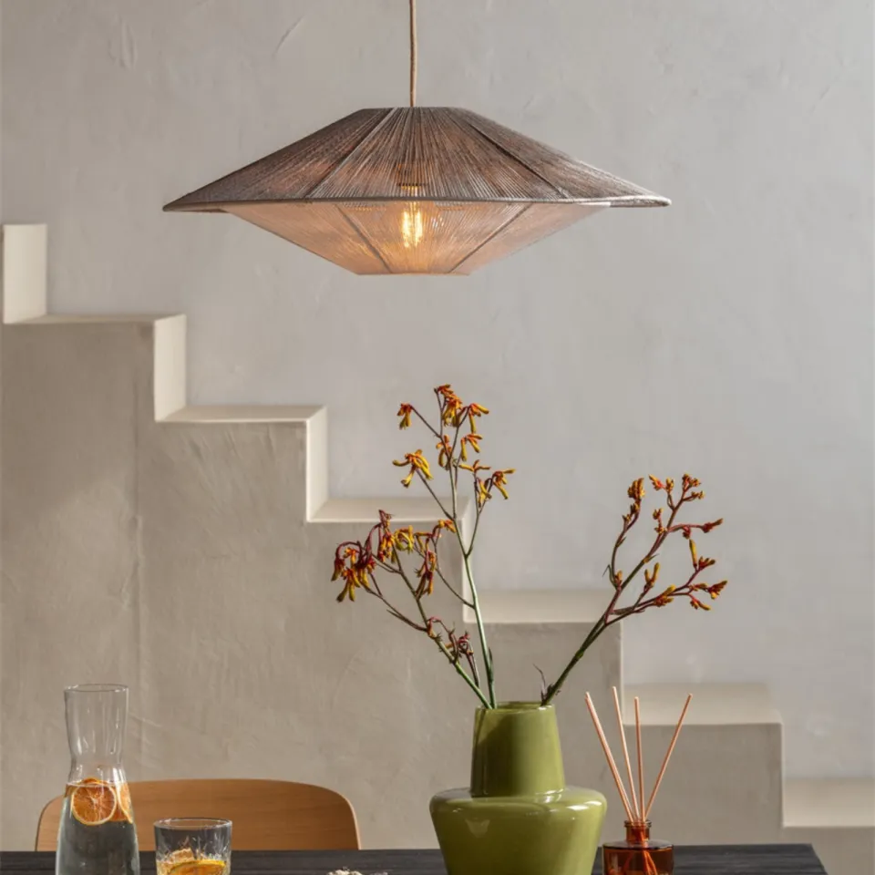Good&Mojo hanglamp Lumbini Ø60 cm lichtgrijs grijs, foto 3