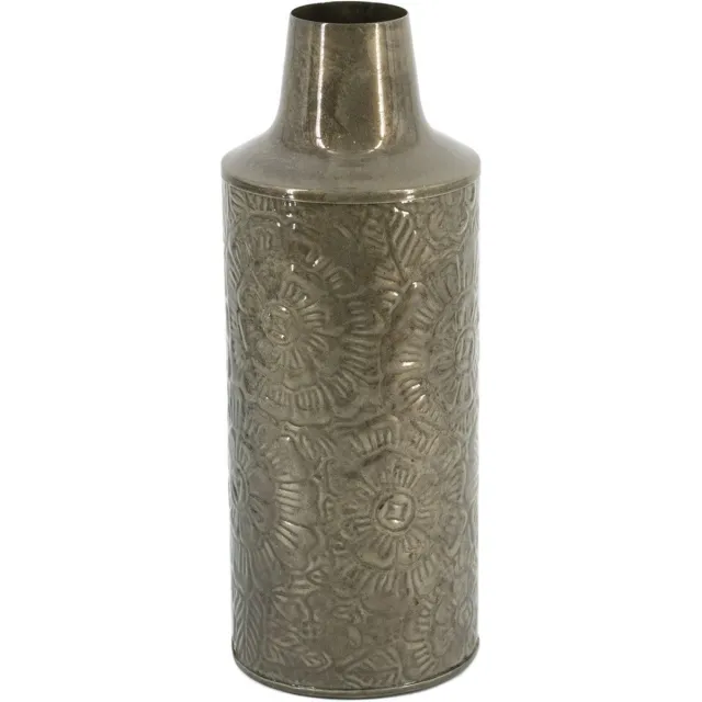 homebound by ky Metalen vaas olive | vaas | bloemenvaas | 6,5x14x36cm Groen