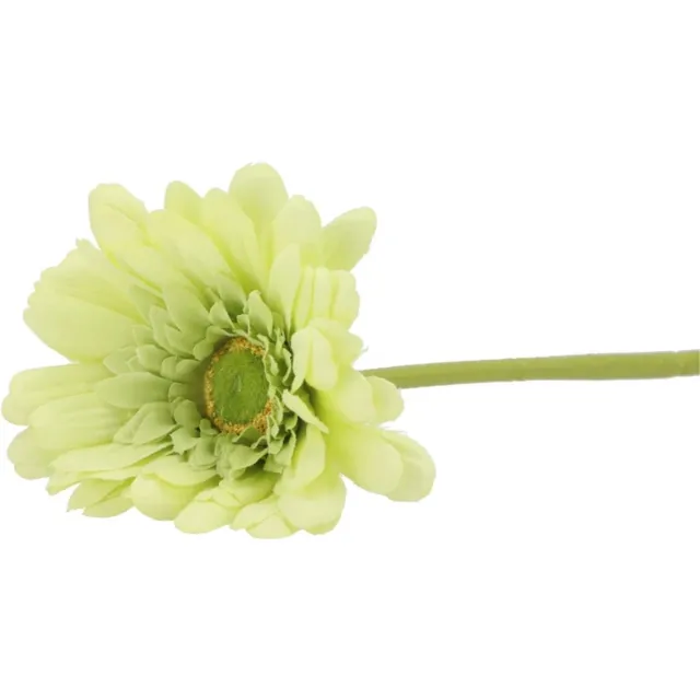DK design Kunstbloem Gerbera - 72cm - lichtgroen - Real Touch - kunst zijdebloemen