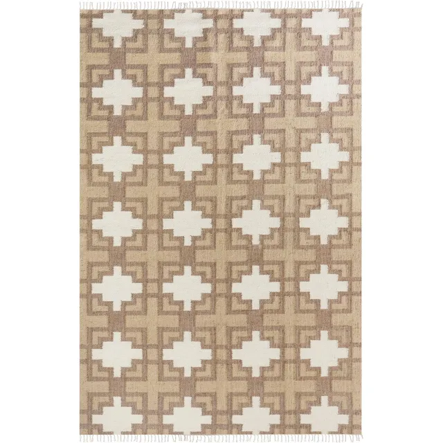 Beliani KONURTAY - Laagpolig vloerkleed - Lichtbeige - 200 x 300 cm - Jute