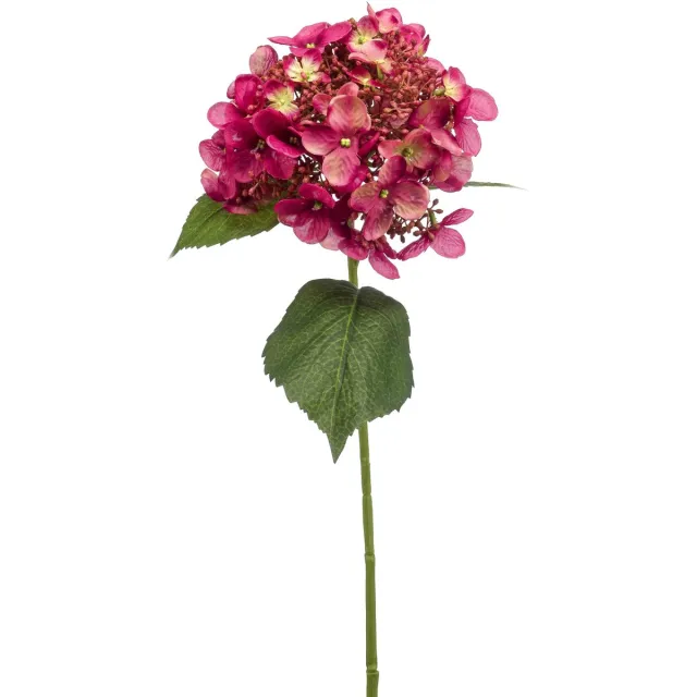 Emerald Kunstbloem Hortensia 50cm fuchsia - Kunstplant voor binnen