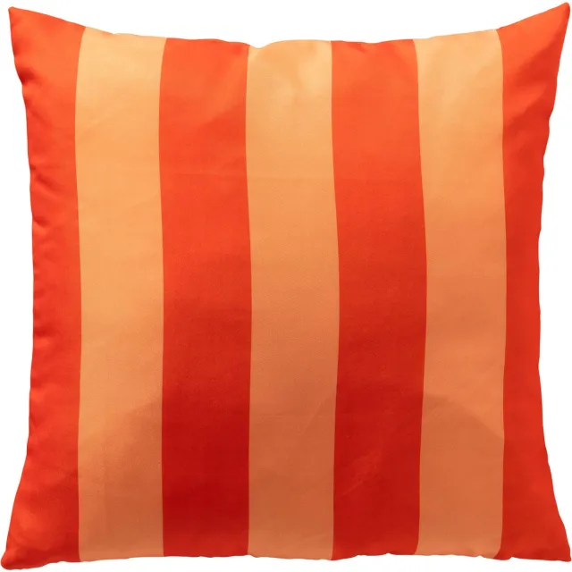 Textino APOLLO - kussenhoes outdoor 45x45 cm - gestreept - Cherry Tomato - rood, oranje