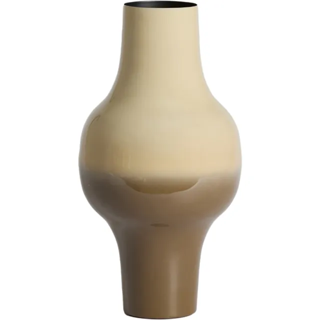 Light & Living Light&living Vaas deco Ø22,5x41,5 cm SINDO taupe+donker bruin