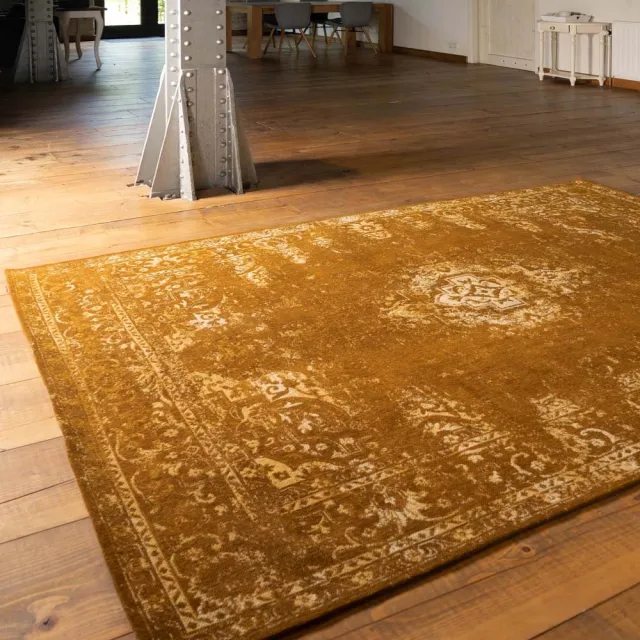 Heritaged Vintage vloerkleed - Nomad okergeel 200x290