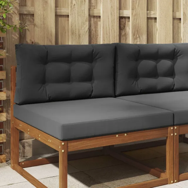 vidaXL Buiten bankkussen Stof Antraciet 80 x 80 cm