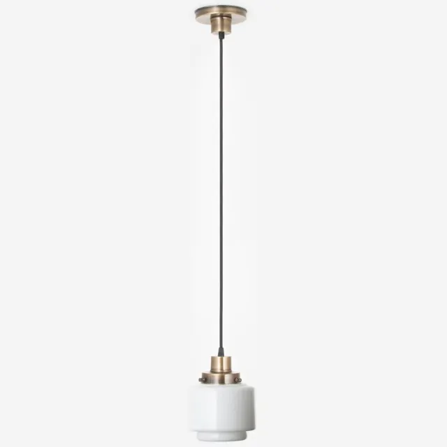 Coloured by Art Hanglamp aan snoer Getrapte Cilinder Small 20's Brons - Art Deco Trade