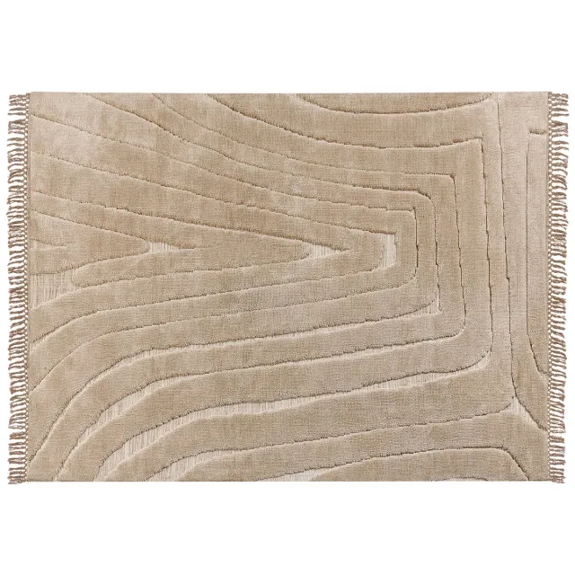 Beliani SAZOO - Vloerkleed - Beige - 300 x 400 cm - Polyester