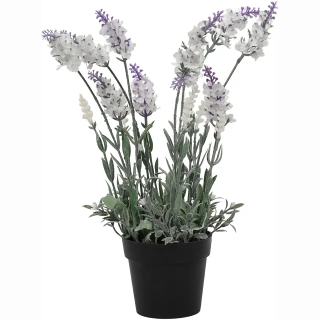 Home Styling Collection - Kunstplant - Kunstlavendel in pot, 40 cm - lichtblauw