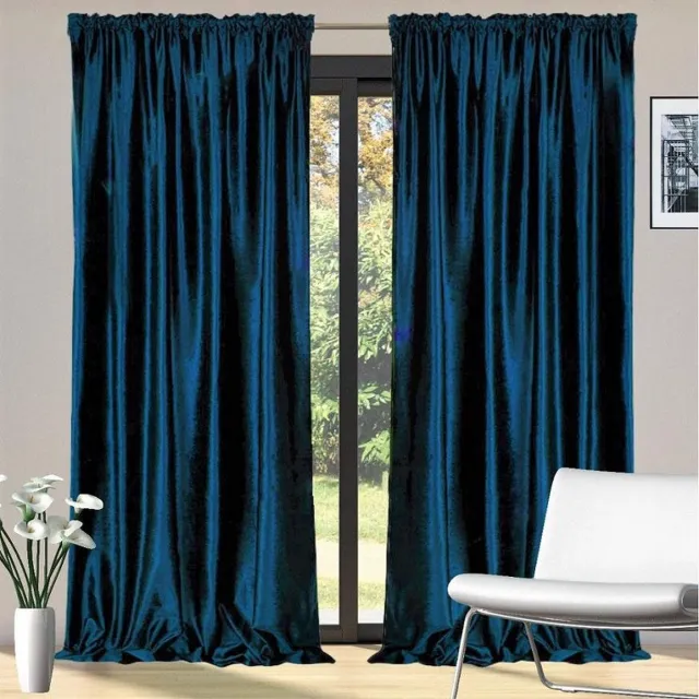 Glow Thuis Gordijn - kant en klaar - 100% verduisterend - Marine blauw - 140x250 cm Marineblauw