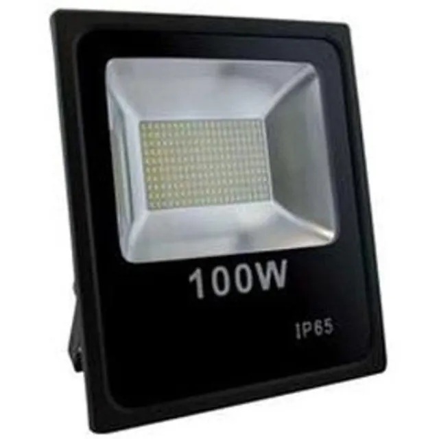 ABC-Led 100W LED SMD Schijnwerper Koud Wit 6400K IP65 zwart